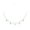 Collier Pierre Suspendues (turquoise) -Jollia Soldes Magasin collier pampilles perles fines turquoise