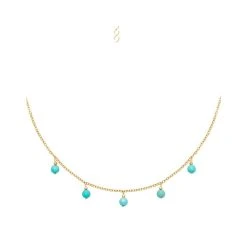 Collier Pierre Suspendues (turquoise)