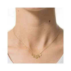 Collier Pastilles (doré) -Jollia Soldes Magasin collier pastille dore zag