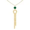 Collier Long Pendentif Pierre Et Billes (agate Verte) -Jollia Soldes Magasin collier pendant bille vert2
