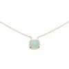 Collier Pendentif Carré (amazonite) -Jollia Soldes Magasin collier pendentif carre bleu