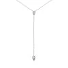 Collier Chaîne Goutte Zircon (argent) -Jollia Soldes Magasin collier pendentif chaine zircons 1