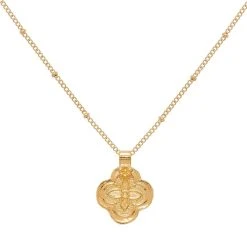 Collier Pendentif Trèfle (doré)