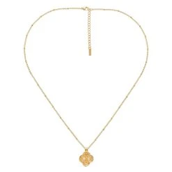 Collier Pendentif Trèfle (doré) -Jollia Soldes Magasin collier pendentif trefle by garance1