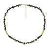 Collier Pierre Pépite Noir (doré) -Jollia Soldes Magasin collier pepite noir dore