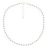 Collier Perles Fines Onyx Noir (argent) -Jollia Soldes Magasin collier perle fine noir argent