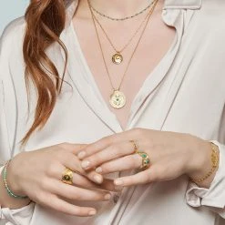 Collier Perles Fines Turquoise (doré) -Jollia Soldes Magasin collier perle fine turquoise 2