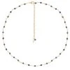 Collier Perles Fines Lapis (doré) -Jollia Soldes Magasin collier perle fines bleu marine 1 2