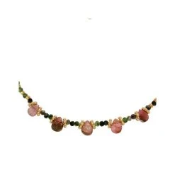 Collier Pierres Et Gouttes (plaqué Or) 7 Collier Pierres Et Gouttes (plaqué Or) -Jollia Soldes Magasin collier perle goutte pierre 1