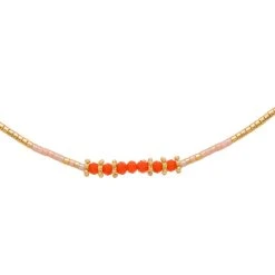 Colliers Superposés Pendentifs (corail) -Jollia Soldes Magasin collier perles corail