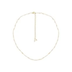 Collier Perles Fines Nude (doré)