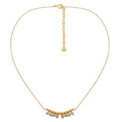 Colliers Superposés Corne Et Perles (gris) -Jollia Soldes Magasin collier perles grises