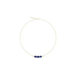 Collier Pierres Et Perles (sodalite)