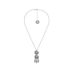 Collier Double Ronds Et Pierres (quartz Rose) -Jollia Soldes Magasin collier pierre boheme rose