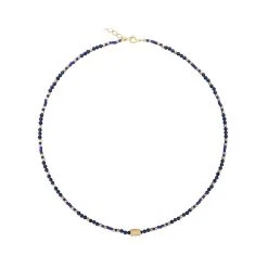 Collier Perles (saphire/bleu)