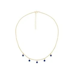 Collier Pierre Suspendues (lapis Lazuli) -Jollia Soldes Magasin collier pierre suspendu bleu fonce