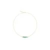 Collier Pierres Et Perles (aventurine) -Jollia Soldes Magasin collier pierre vert perle dore