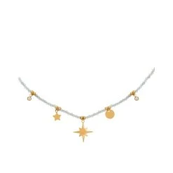 Collier Pierres Et étoiles (labradorite)