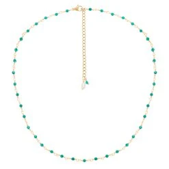 Colliers Superposés Perles Et Médaille (turquoise) -Jollia Soldes Magasin collier pierres fines turquoise acier dore 1 1