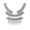 Collier Plastron Et Pics (argenté) -Jollia Soldes Magasin collier plastron argent shabada