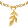 Sautoir Chaîne Feuille (doré) -Jollia Soldes Magasin collier sautoir feuille