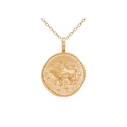 Collier Signe Astro Lion (plaqué Or) -Jollia Soldes Magasin collier signe astro lion or jollia