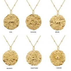 Collier Signe Astro Au Choix (doré) -Jollia Soldes Magasin collier signe astrologique 3