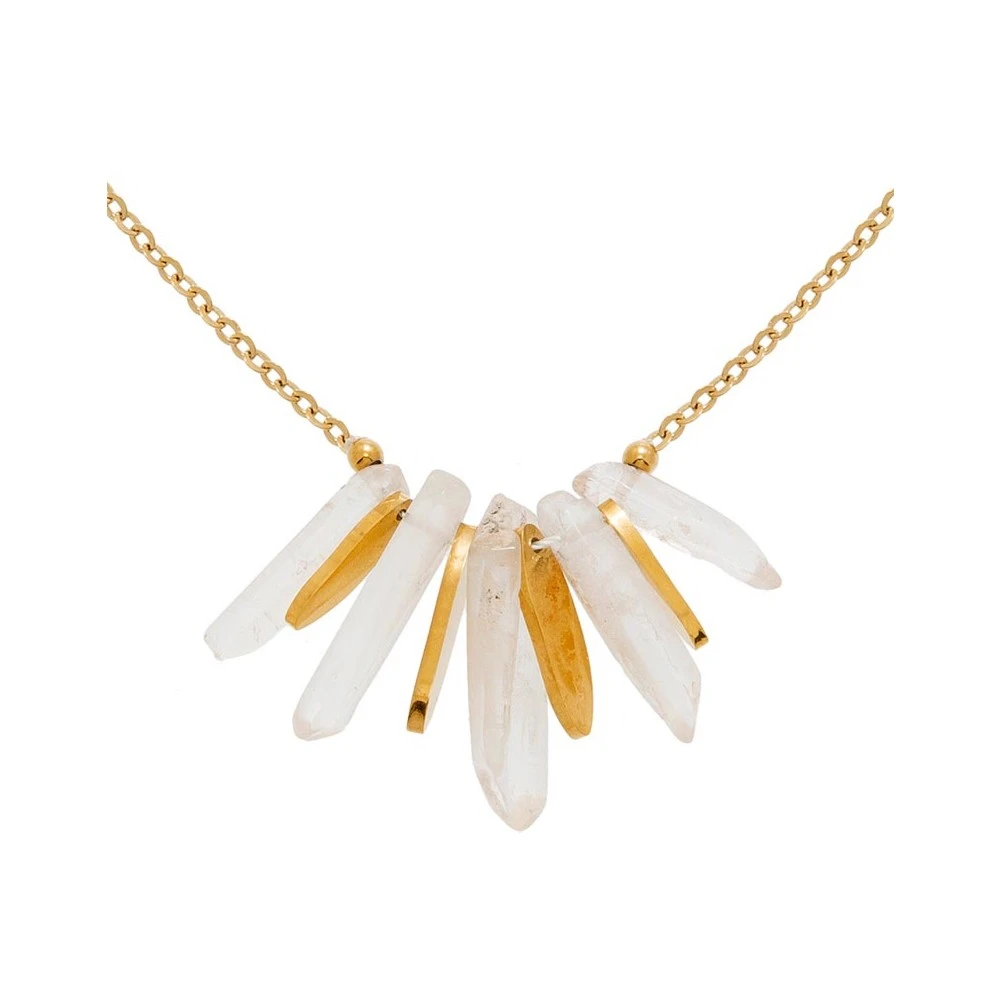 Collier Stalactites (quartz Blanc) 3 Collier Stalactites (quartz Blanc)