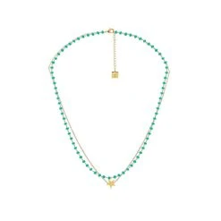 Collier Multirang Starmania (turquoise)