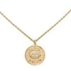Collier Chaine Torsadée Talisman Oeil (doré) -Jollia Soldes Magasin collier talisman oeil strass