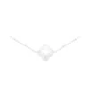 Collier Trèfle Blanc (argent) -Jollia Soldes Magasin collier trefle blanc argent