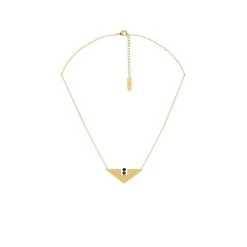 Collier Triangle Ethnique (doré) -Jollia Soldes Magasin collier triangle ethnique