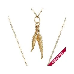 Collier 3 Rangs Indien Et Plume (plaqué Or) -Jollia Soldes Magasin collier trois rangs indien3