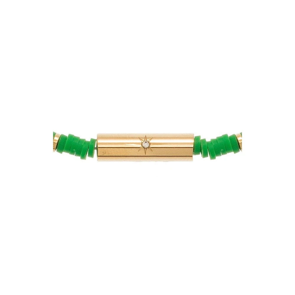 Collier Surfeur Disques Et Coquillages (vert) 5 Collier Surfeur Disques Et Coquillages (vert) – Image 3