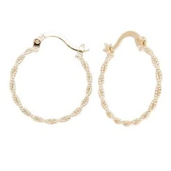 Fines Créoles Vrillées (plaqué Or)