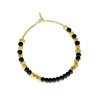 Boucles Creoles Bali (noir) -Jollia Soldes Magasin creoles perle or noir 1
