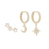 Set De Boucles D'oreilles étoile (plaqué Or) -Jollia Soldes Magasin design sans titre 5