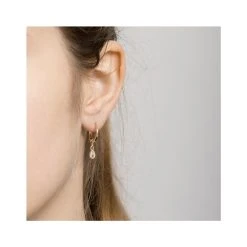 Mini Créoles Goutte (plaqué Or) -Jollia Soldes Magasin goutte