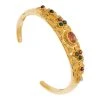 Bracelet Jonc Baroque Multi-pierres (plaqué Or) -Jollia Soldes Magasin jollia 18795