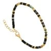 Bracelet Perles Et Pierres (agate Noire Et Turquoise Africaine) -Jollia Soldes Magasin jollia 19738 1