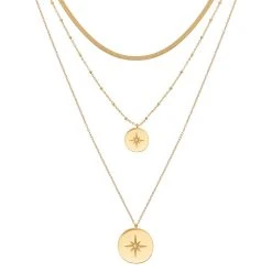 Collier Multi Rangs étoile Polaire (doré)