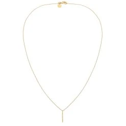 Collier Fine Barre Et Cristaux (plaqué Or) -Jollia Soldes Magasin jollia 19977 1