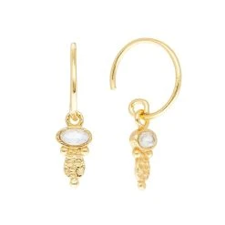 Coffret Boucles D'oreilles Géométriques Et Pierre (doré) -Jollia Soldes Magasin jollia 20096