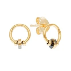 Set De Boucles D'oreilles Turquoise Africaine (doré) -Jollia Soldes Magasin jollia 20126