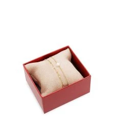 Coffret Bracelets Trèfle Et Perle Nacre (plaqué Or) -Jollia Soldes Magasin jollia 20194