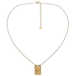 Collier Plaque Talisman œil (doré) -Jollia Soldes Magasin jollia 20234 1
