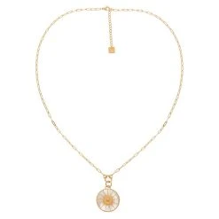 Sautoir Maillons Médaille Soleil (nacre) -Jollia Soldes Magasin jollia 20242 1