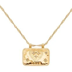 Colliers Superposés Perles Et Médaille Love (lapis) -Jollia Soldes Magasin jollia 20262 2