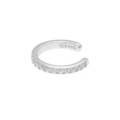 Bague D'oreille Simple Zircons (argent)
