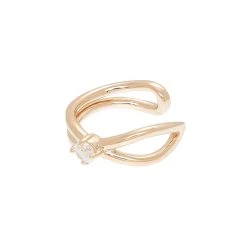 Bague D'oreille Zircon (plaqué Or) -Jollia Soldes Magasin jollia 20322